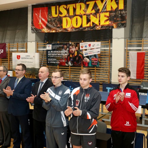 Otwarcie 30. Młodzieżowych Mistrzostw Polski w tenisie stołowym